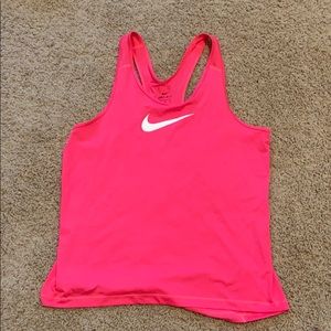 Women’s Hot Pink Nike Dri-Fit Tank Top